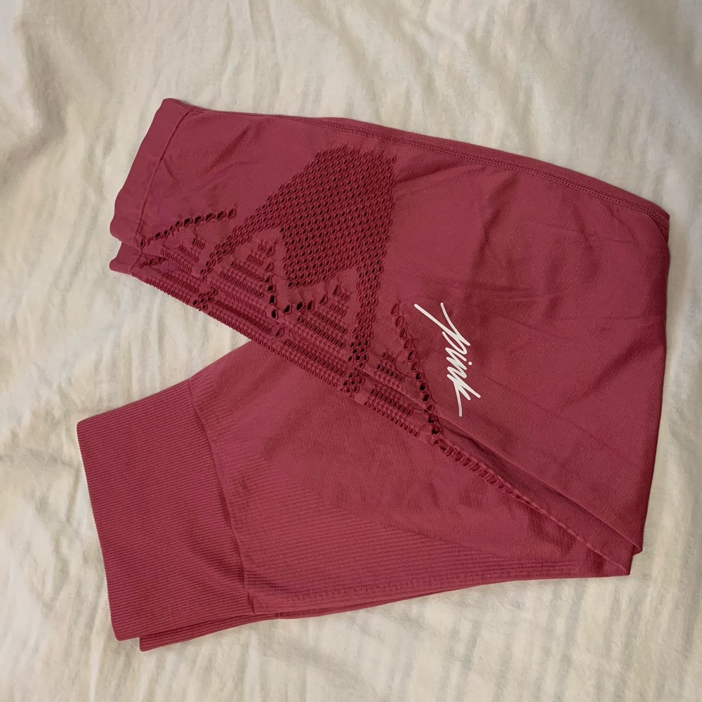PINK mauve seamless leggings